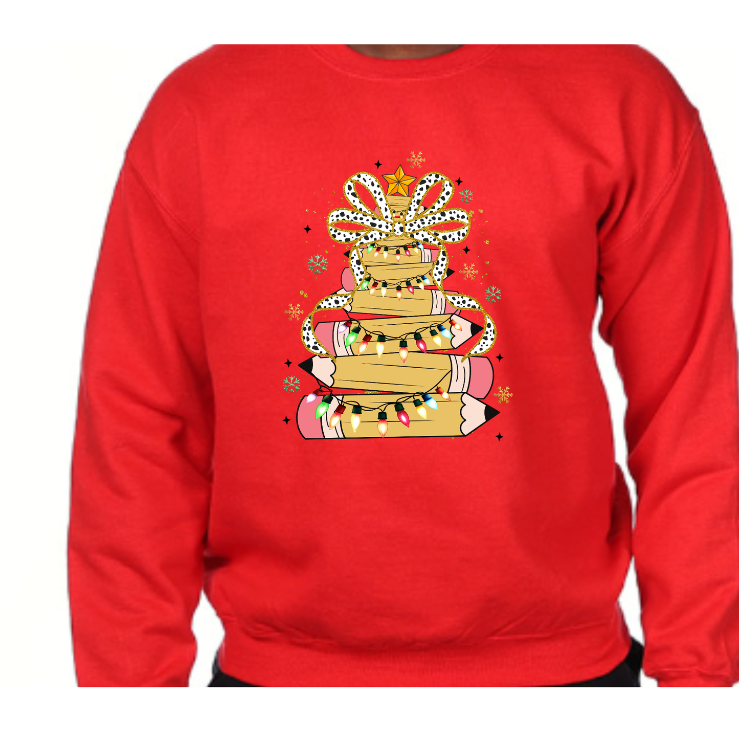 Teacher Christmas Tree Sweatshirt – Festive, Cozy & Full of Heart!