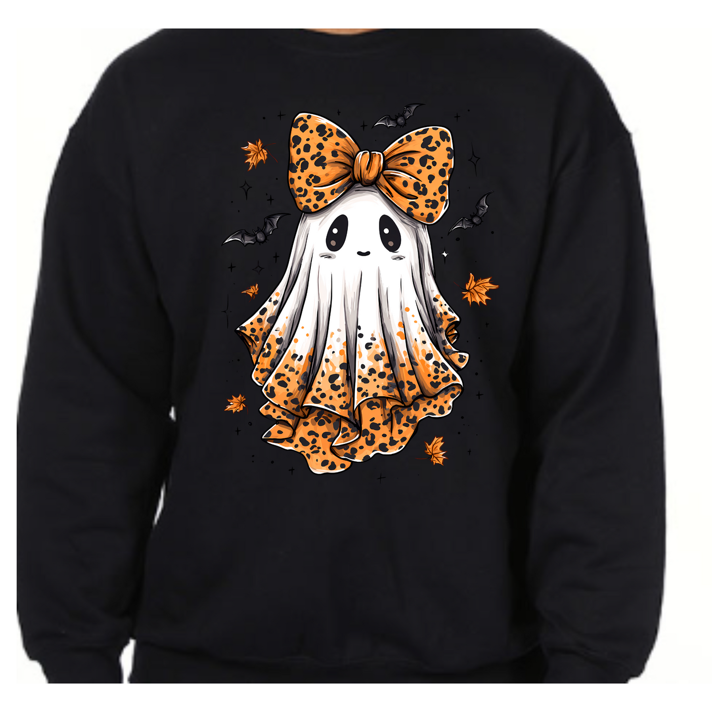 Cozy Leopard Ghost Vibes Sweatshirt