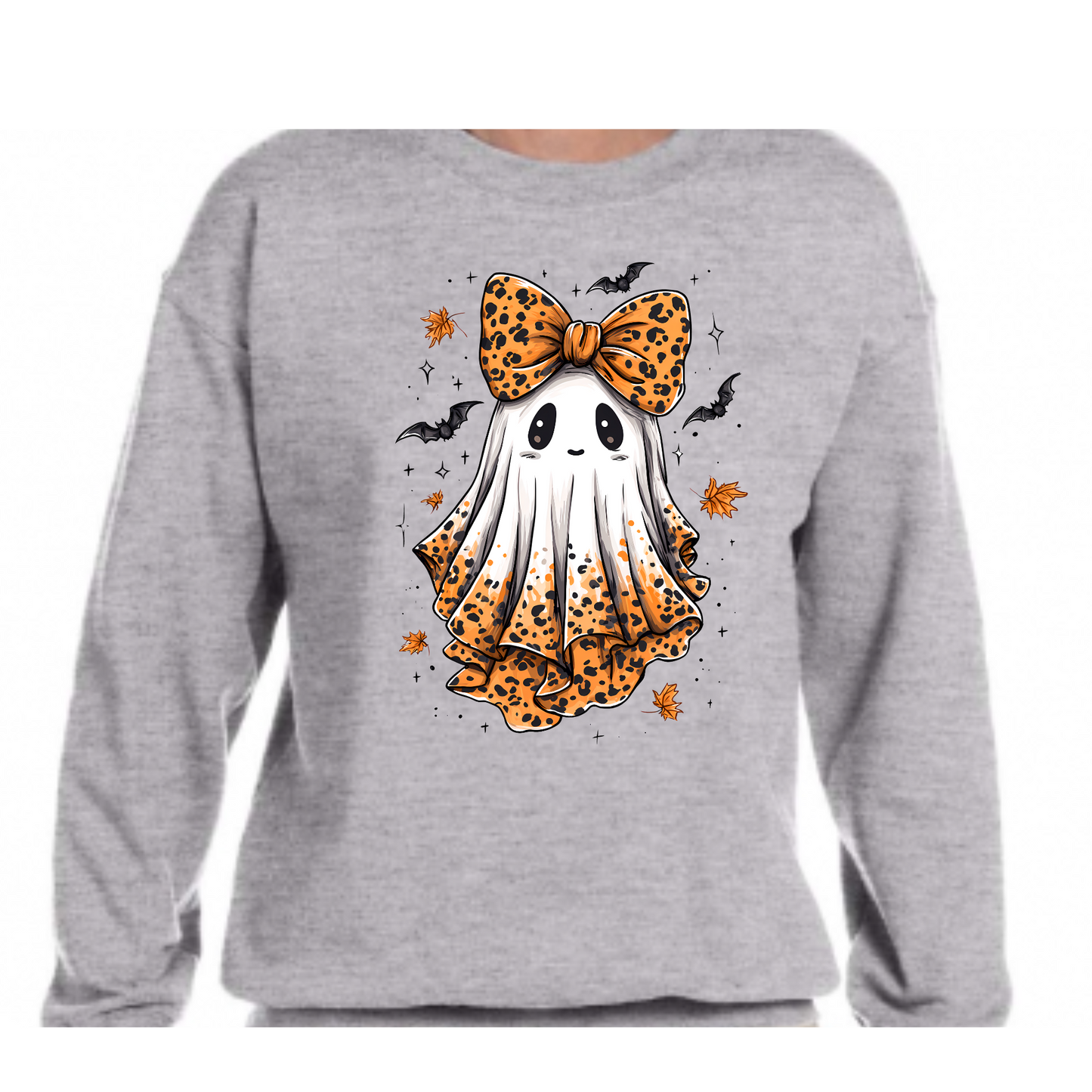 Cozy Leopard Ghost Vibes Sweatshirt
