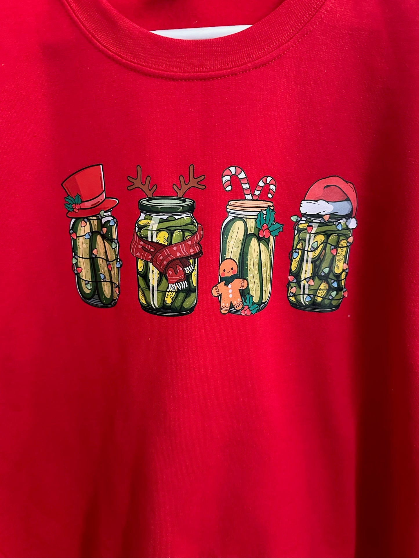 Festive Pickle Jars Sweatshirt