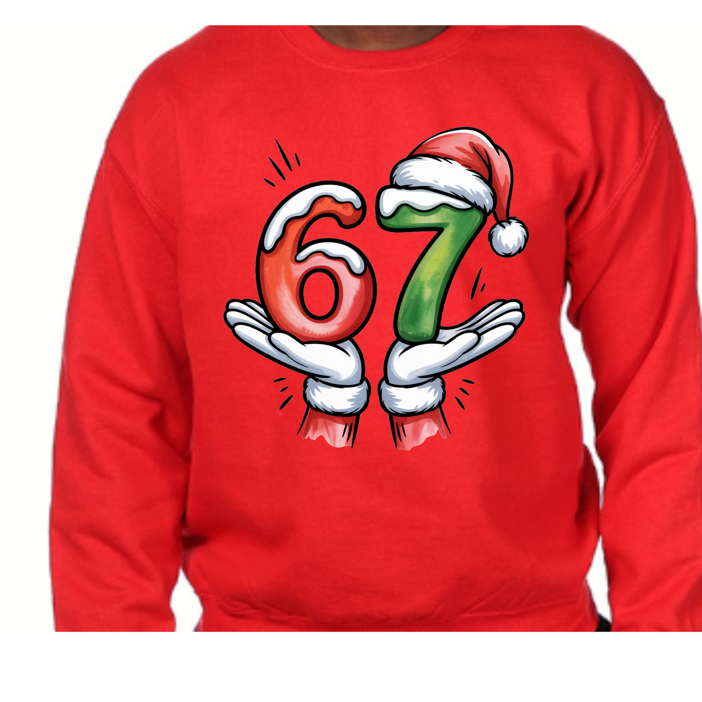 Santa’s “6 7” Viral Trend Sweatshirt — Festive, Fun & Totally On-Trend!