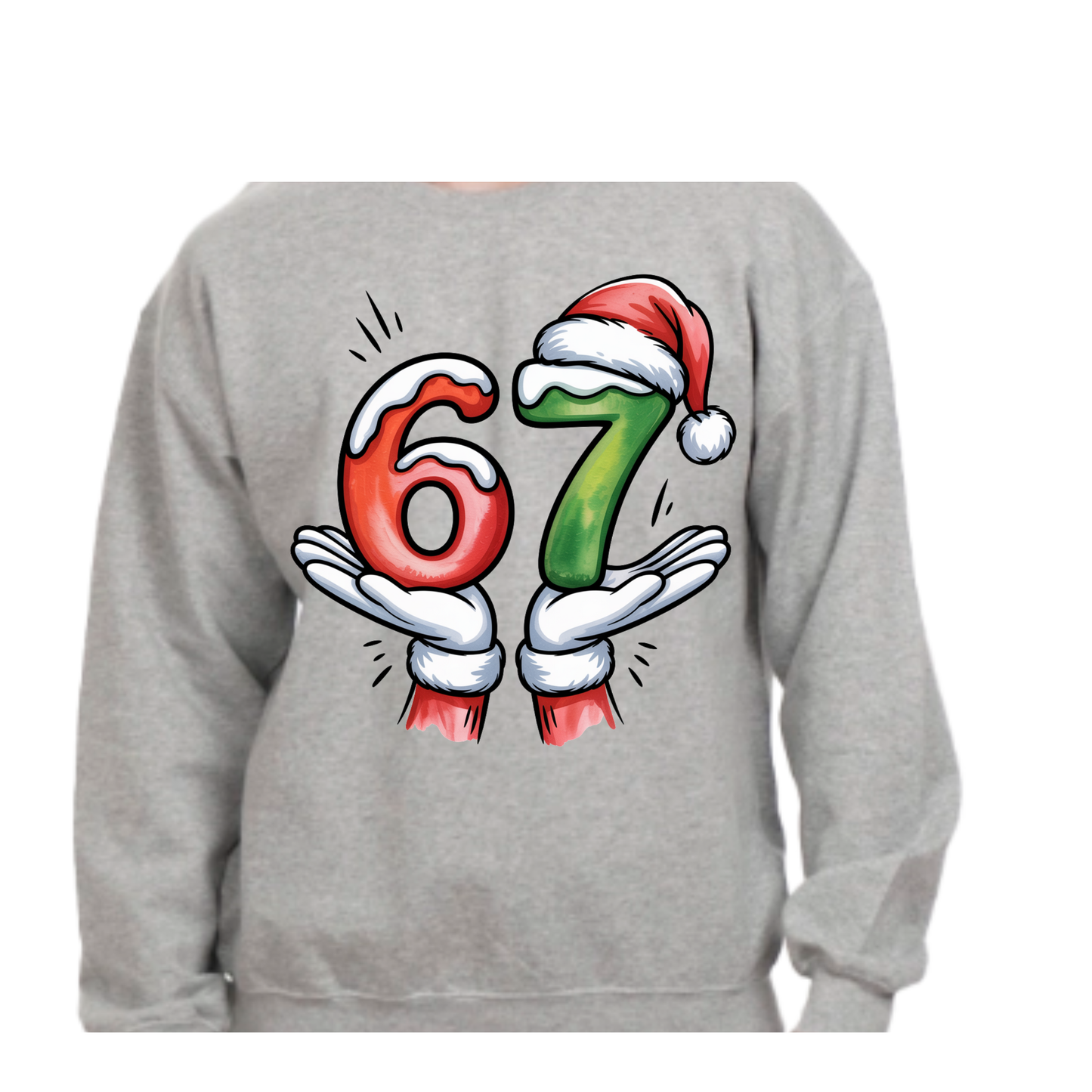 Santa’s “6 7” Viral Trend Sweatshirt — Festive, Fun & Totally On-Trend!