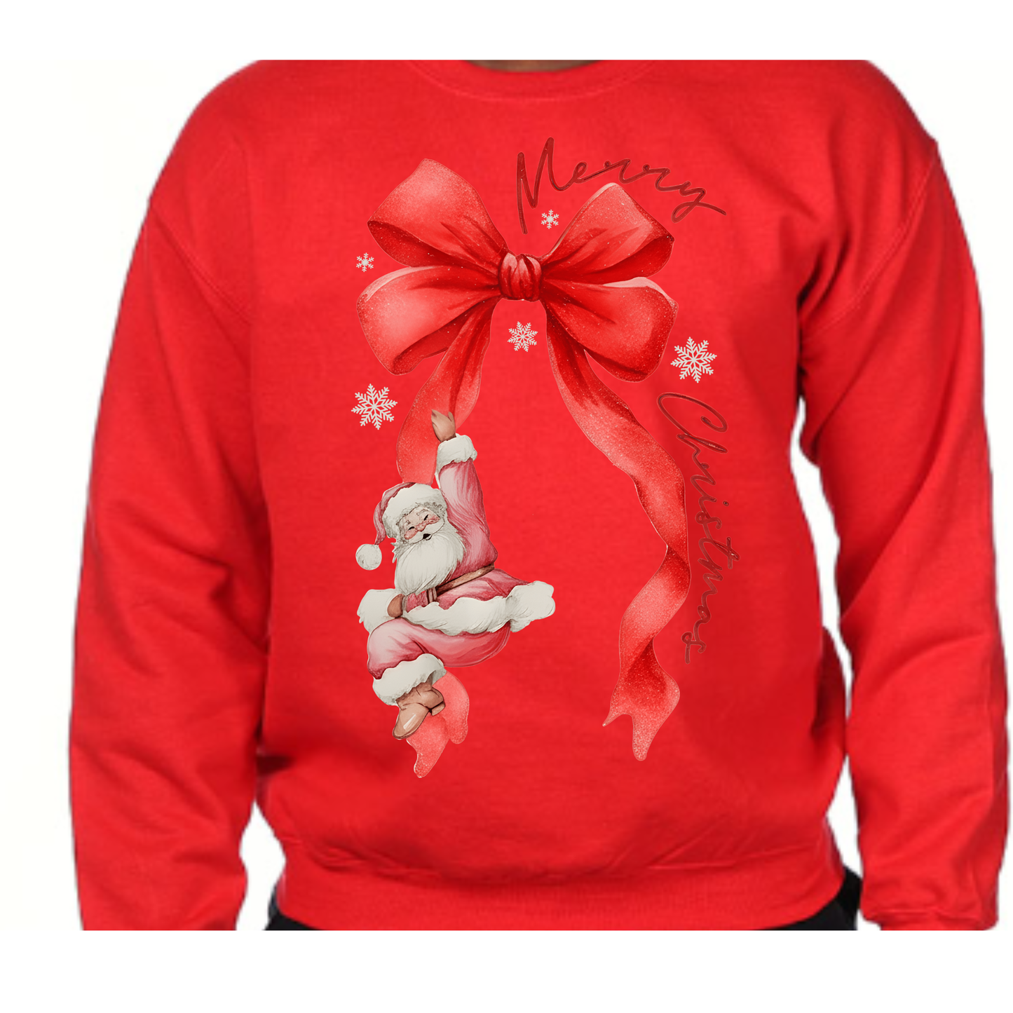 Santa sliding down a bow!   🎀