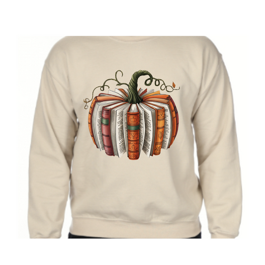 Cozy Pumpkin Book Lover Sweatshirt